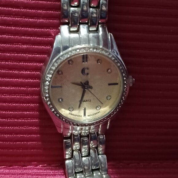 CHARMING CHARLIE Silver and Rhinestone Watch - Picture 2 of 3